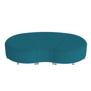 Pro Series Connect Curved Wavelet Backless Seating, 7-Piece Set - Teal