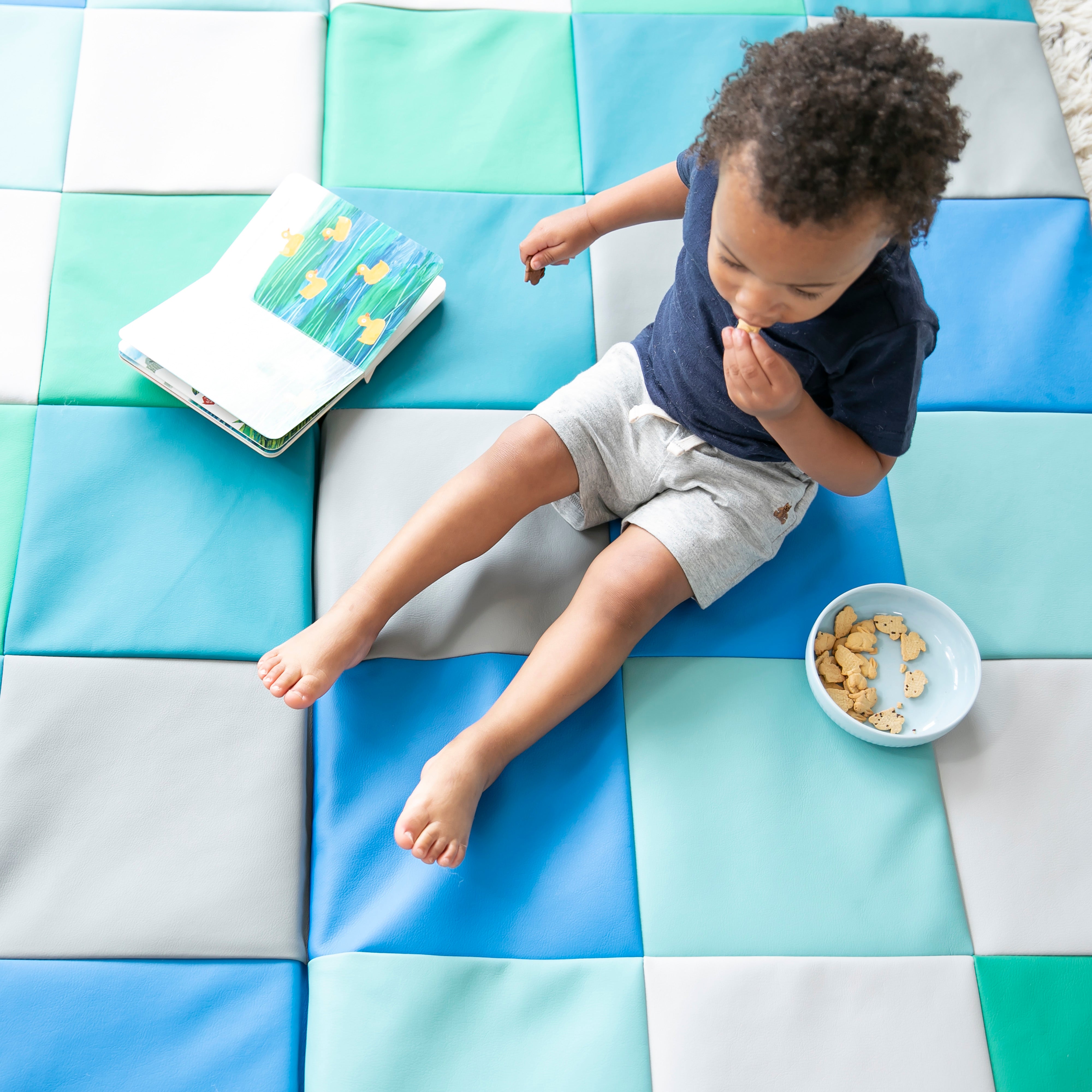 SoftZone Patchwork Toddler Activity Mat - Contemporary