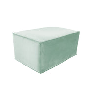 Overstuffed 36" x 24" Rectangle Microfiber Ottoman, 16" Height - Aloe