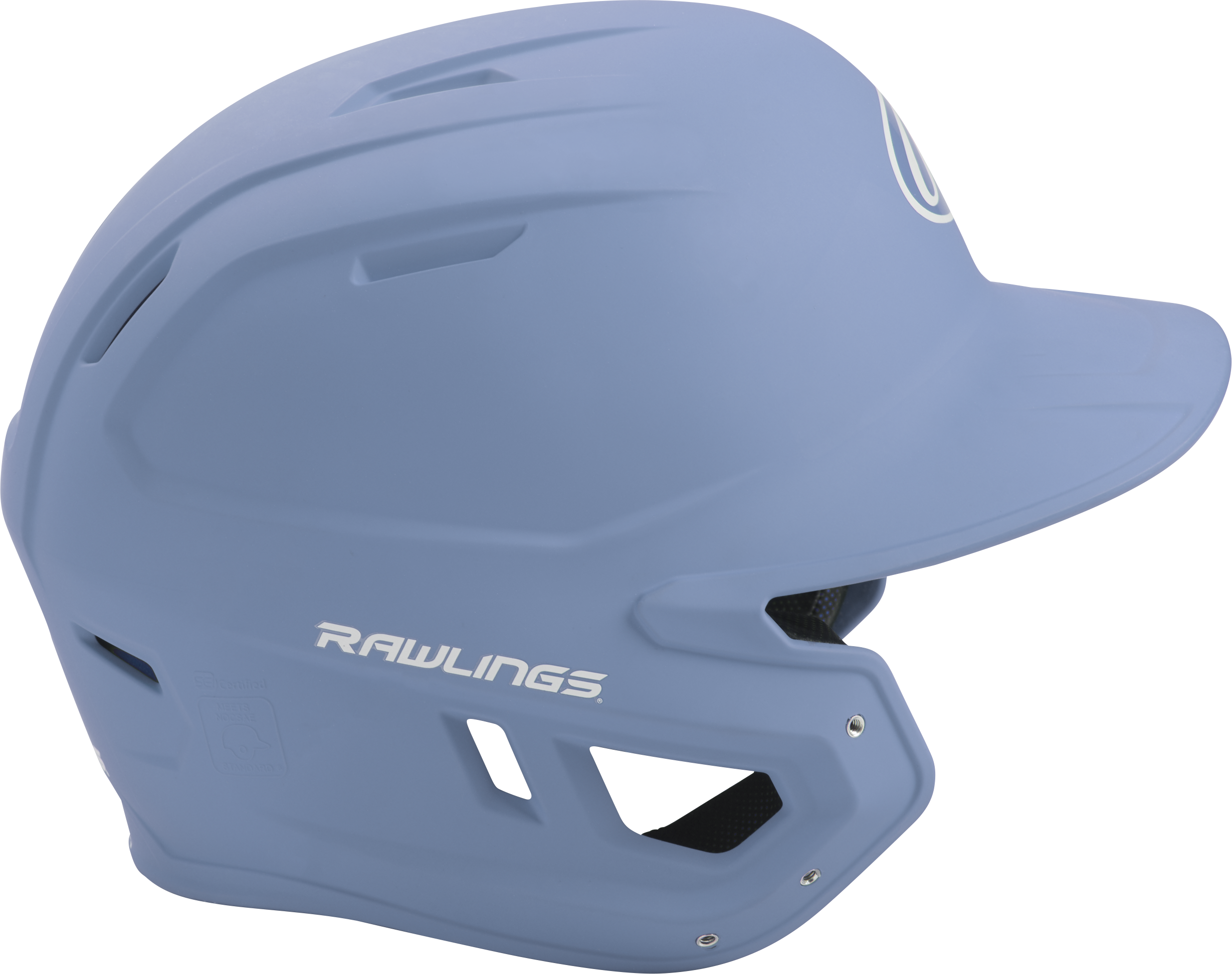 Rawlings Mach Matte Senior Baseball Helmet - Columbia Blue