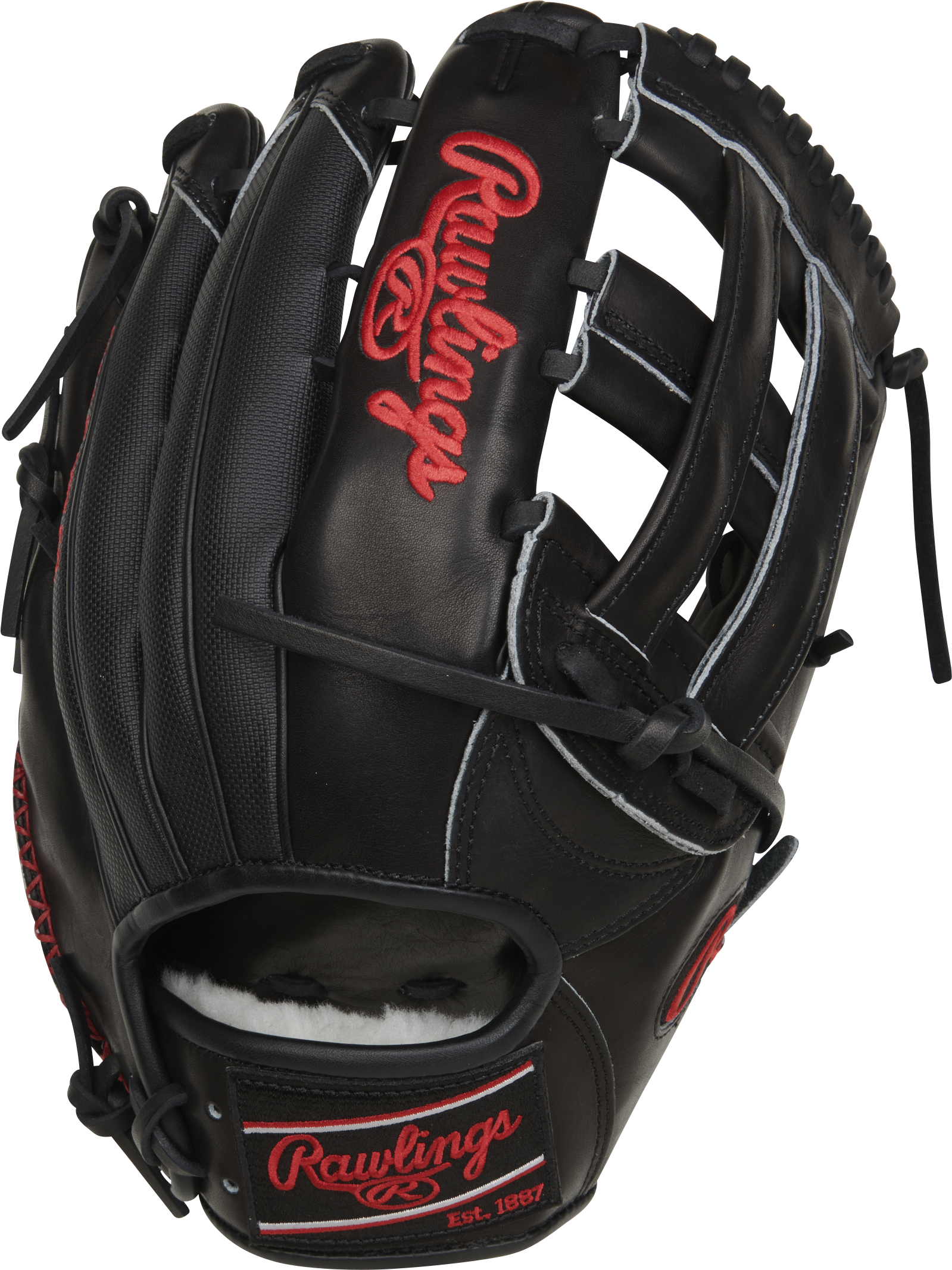 Rawlings Pro Preferred Series 12.75-Inch Baseball Glove - Right Hand Thrower - Black/Speedshell