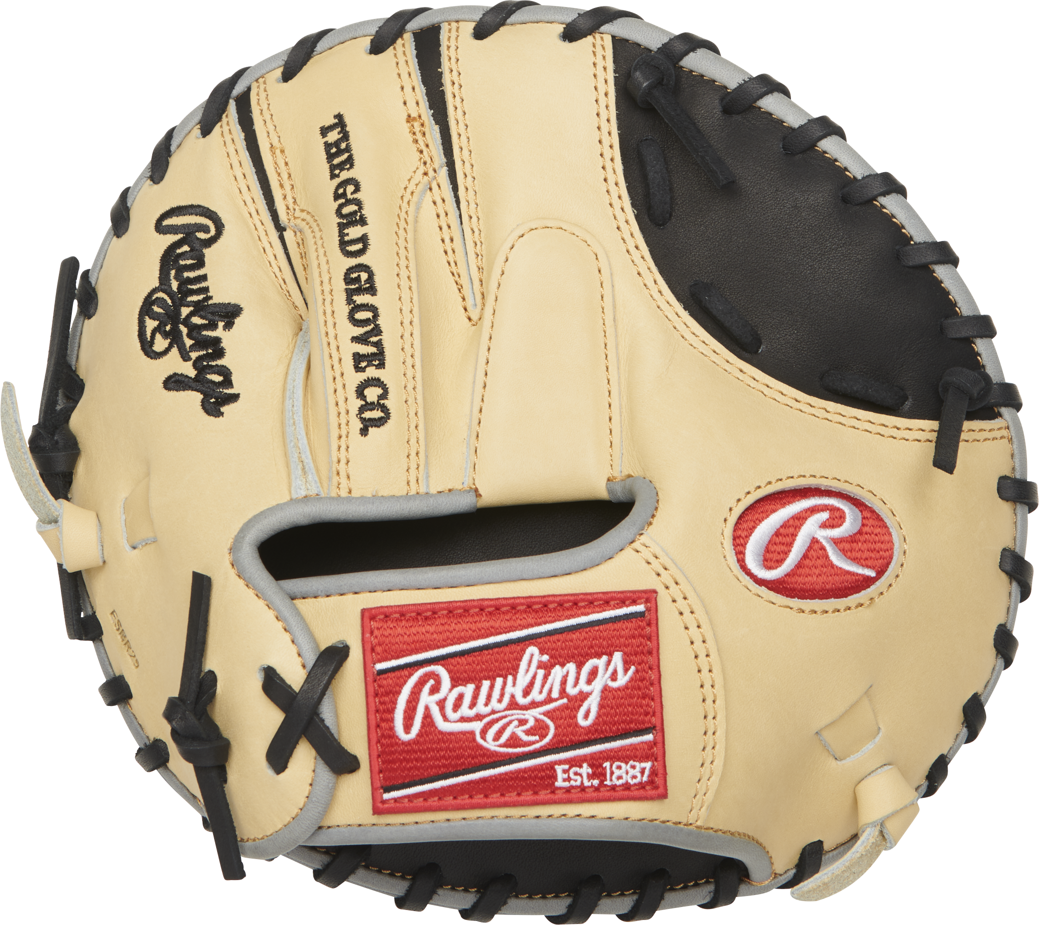 Rawlings Heart Of The Hide Series Training 28-Inch Baseball Glove - Right Hand Thrower - Camel/Black