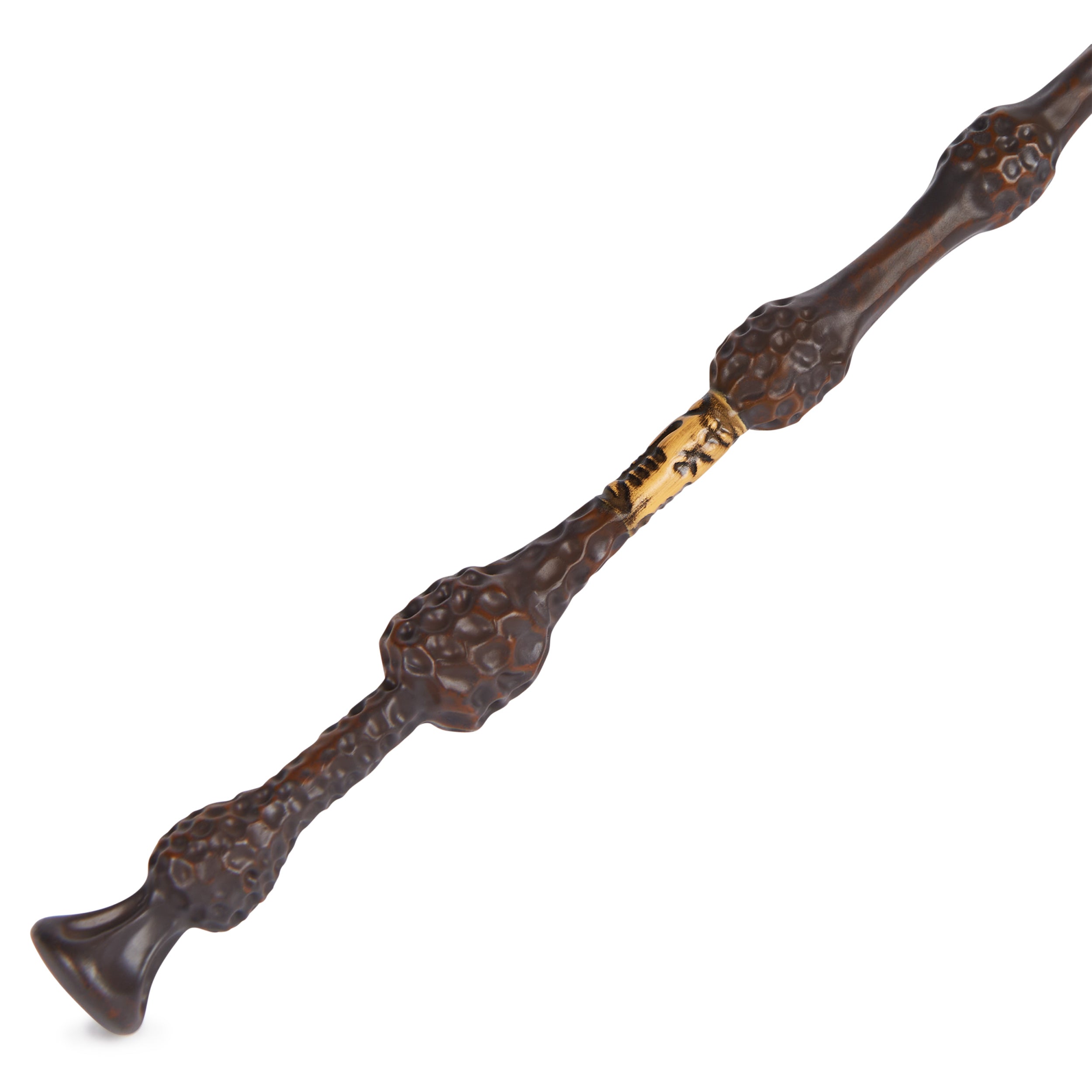 Wizarding World Harry Potter, 12-inch Magical Collector Albus Dumbledore Wand with Stand & Die-cast Icon, Magical Creatures, Accessory for Halloween Costumes