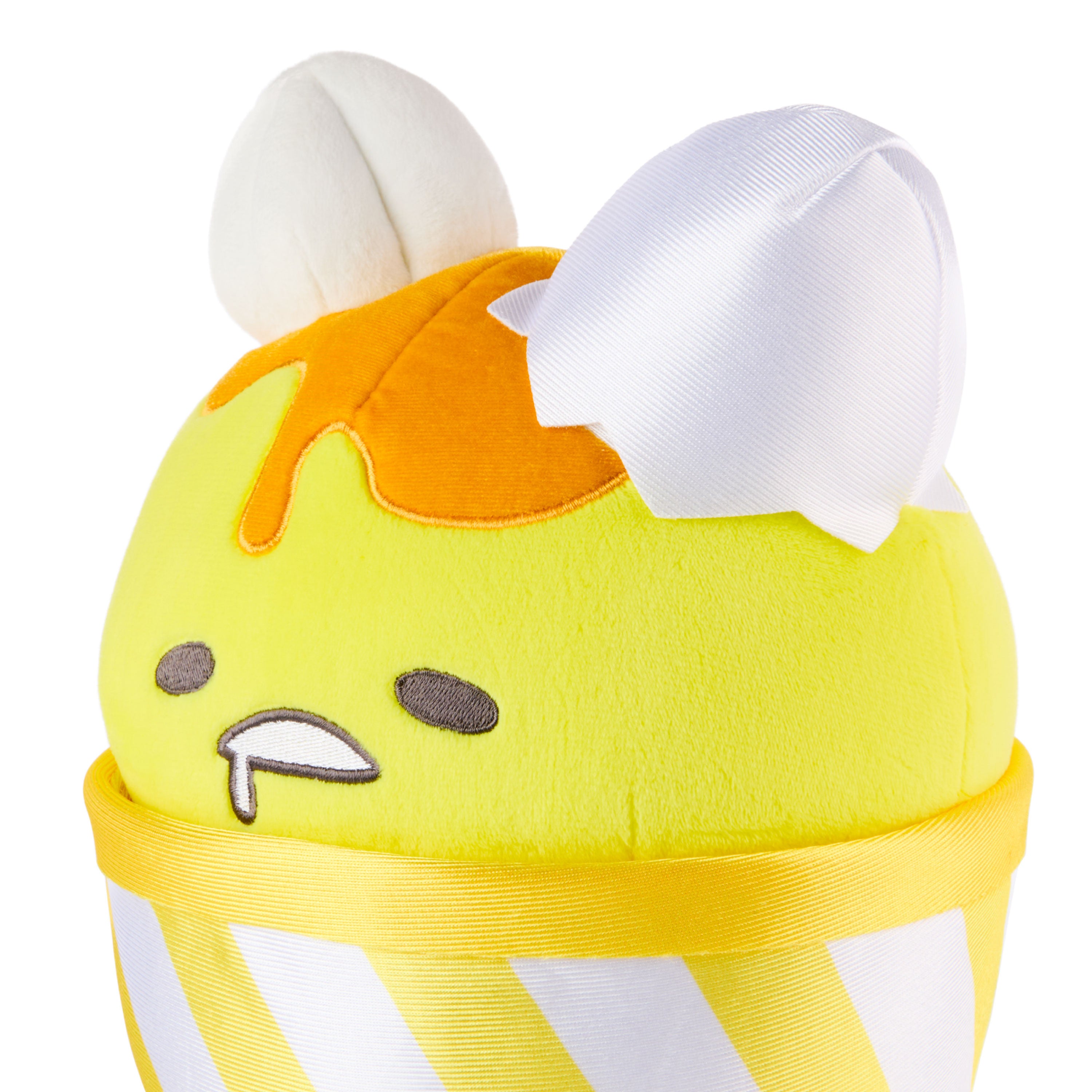 GUND Sanrio Gudetama The Lazy Egg Stuffed Animal, Gudetama Ice Cream Cup, Plush Toy for Ages 1 and Up, 9”