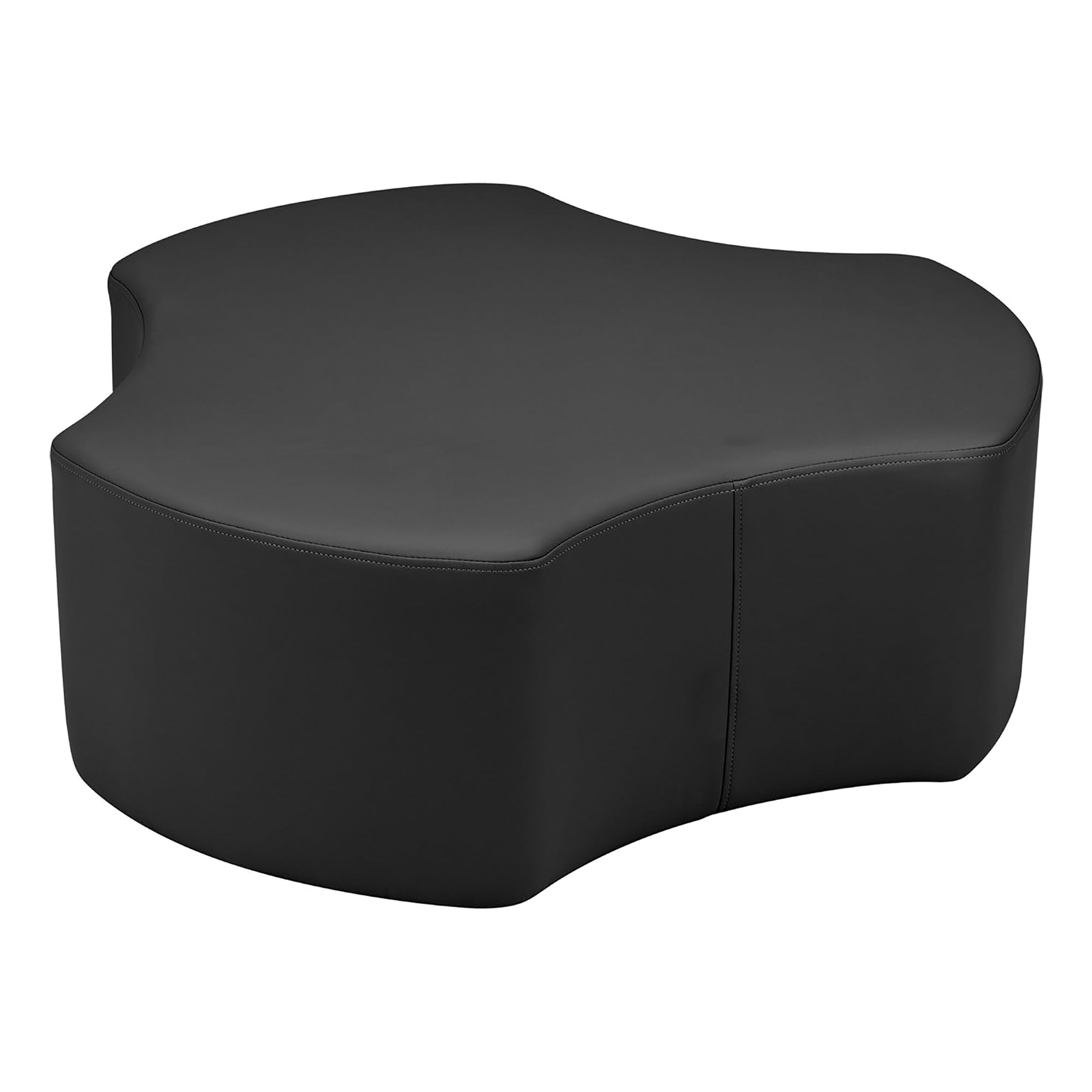 Pro Series Upholstered Cog Ottoman 12" Height - Black