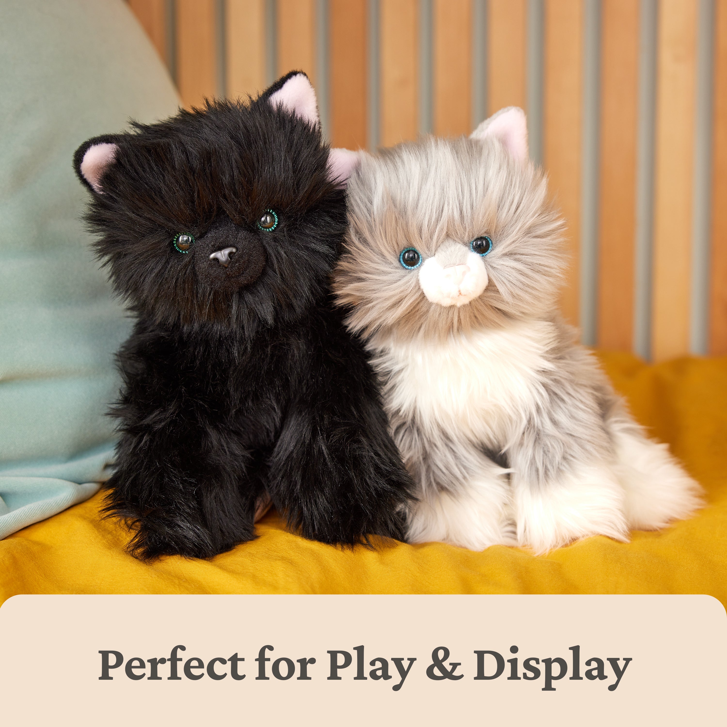 GUND Camilla Kitten Plush, Premium Cat Stuffed Animal for Ages 1 and Up, Gray/White, 9”