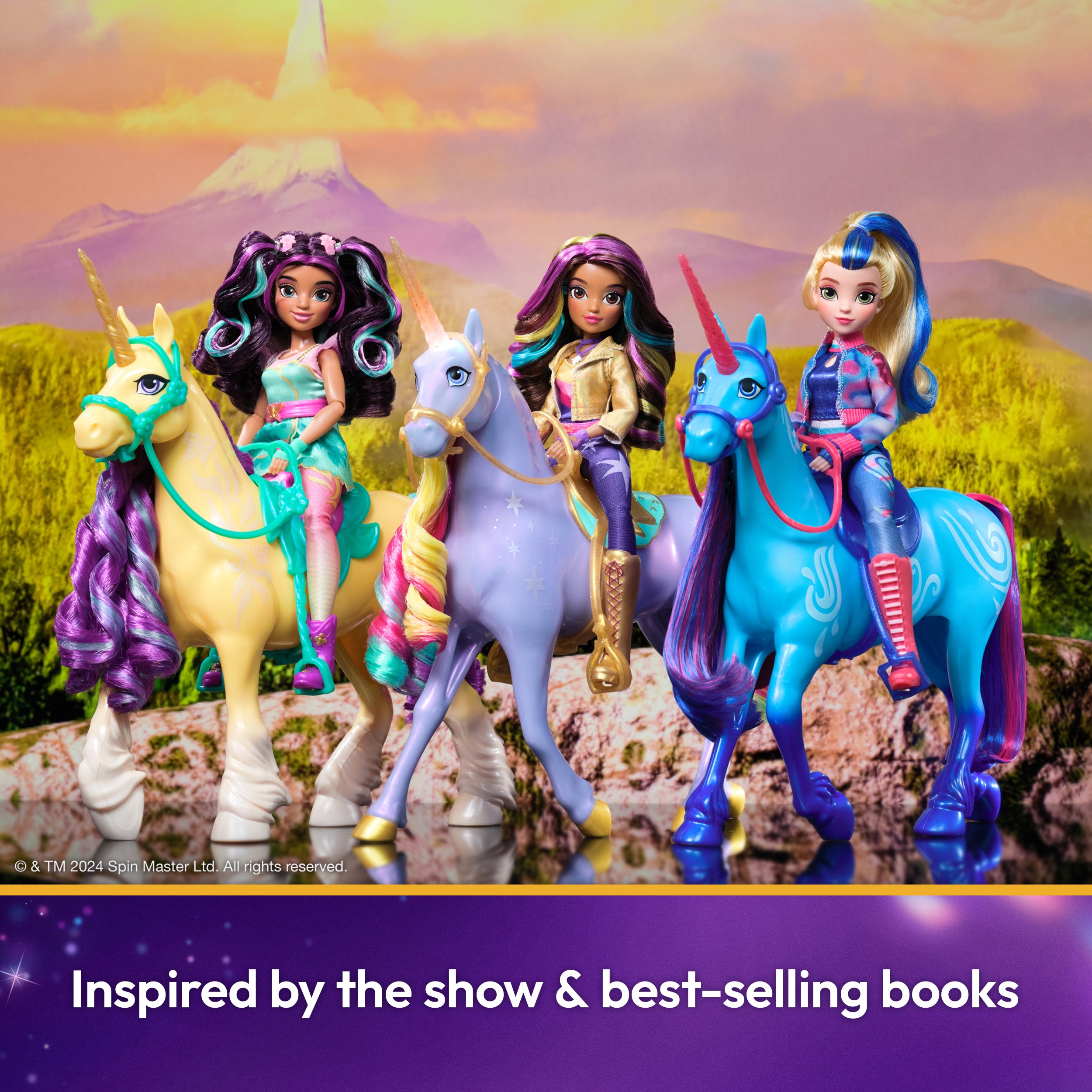 Unicorn Academy, Isabel Doll with 5 Accessories, 9.5”, Dolls & Unicorn Toys for Girls Ages 4 and up