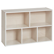 Streamline 5-Compartment Storage Cabinet 24in H - White Wash