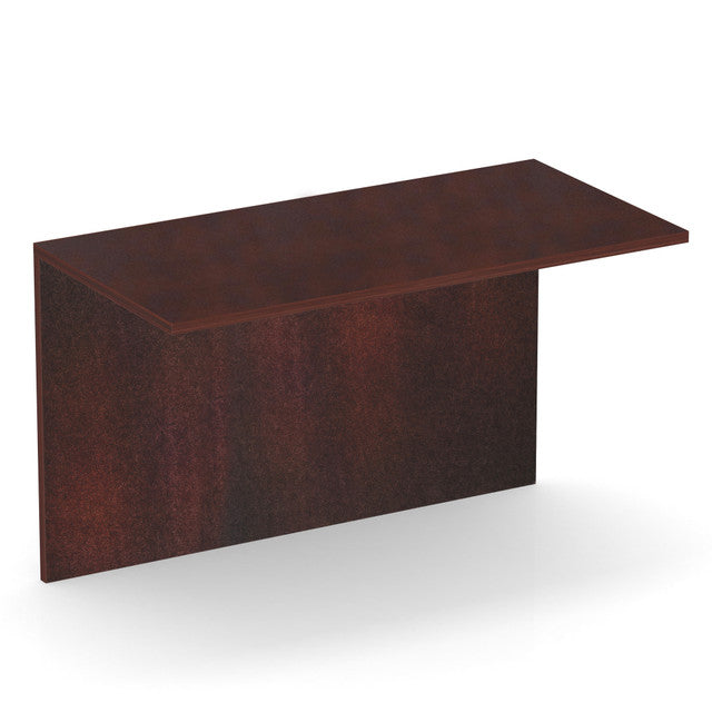 OfficeSource Rowland Connecting Bridge for U-Shaped Desk - Mahogany