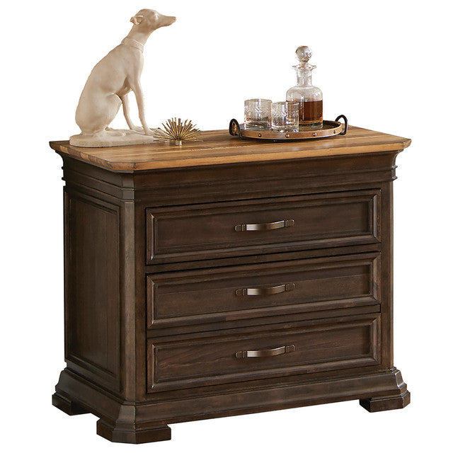 OfficeSource Westwood Two Drawer Lateral File - 36"W X 30"H - Dark Roast