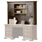 OfficeSource Westwood Executive Hutch - 68"W X 48"H - Dark Roast