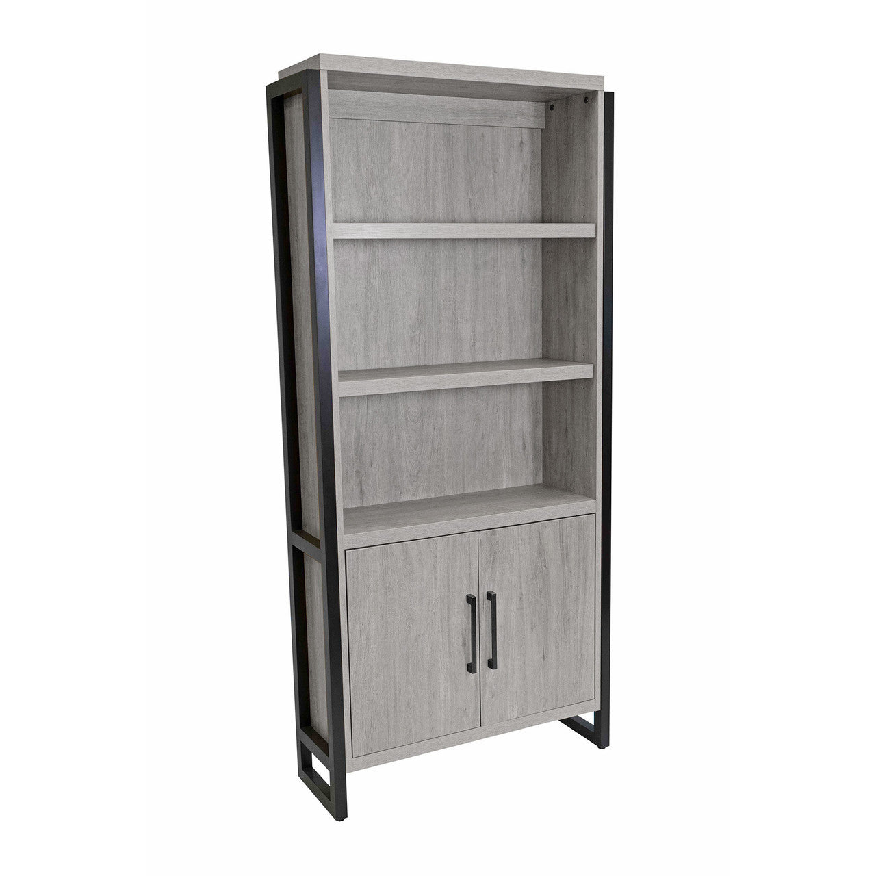 OfficeSource Artisan Bookcase w/Doors - Cement
