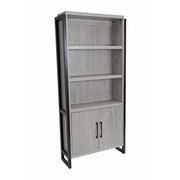 OfficeSource Artisan Bookcase w/Doors - Cement