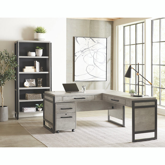 OfficeSource Artisan L Shape Executive Typical - Cement