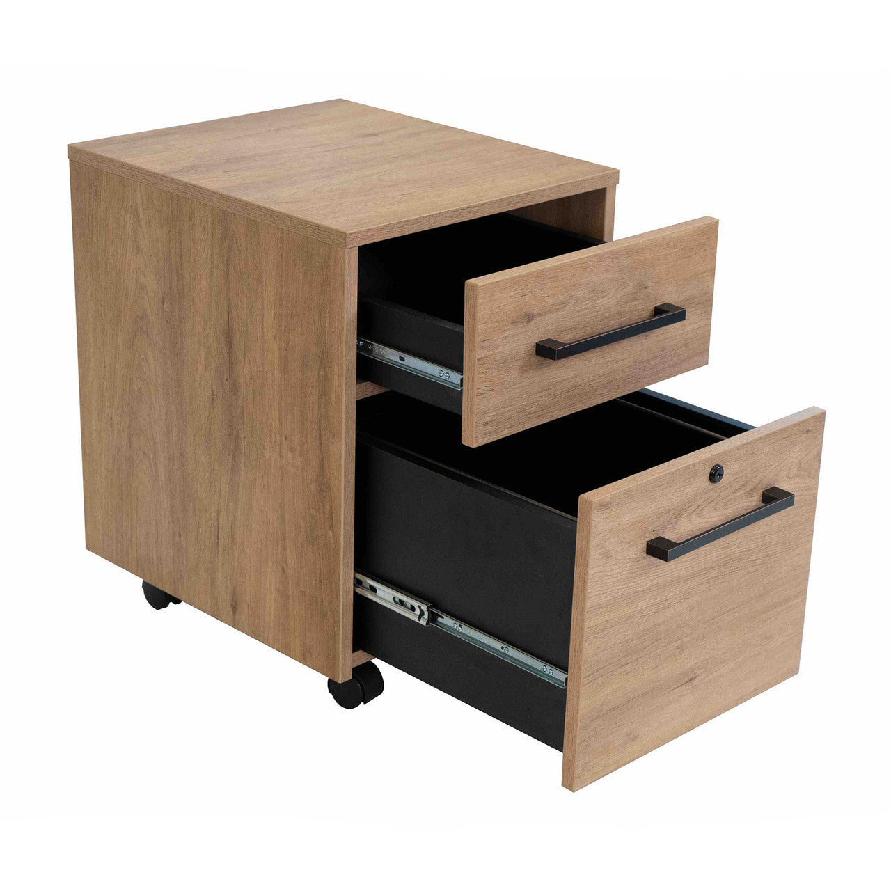 OfficeSource Artisan Mobile Pedestal - Box/File - Natural