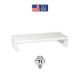 MagnaTrack 22" All Steel Monitor Risers, Arctic White
