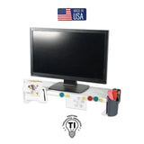 MagnaTrack 22" All Steel Monitor Risers, Arctic White