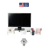 MagnaTrack 22" All Steel Monitor Risers, Arctic White