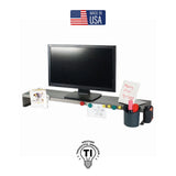 MagnaTrack 36" All Steel Monitor Risers, Urban Steel
