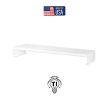 MagnaTrack 36" All Steel Monitor Risers, Arctic White