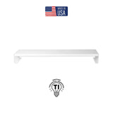 MagnaTrack 36" All Steel Monitor Risers, Arctic White