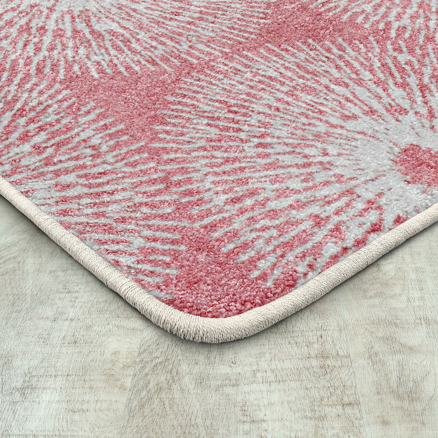Make A Wish 5'4" x 7'8" area rug in color Blush