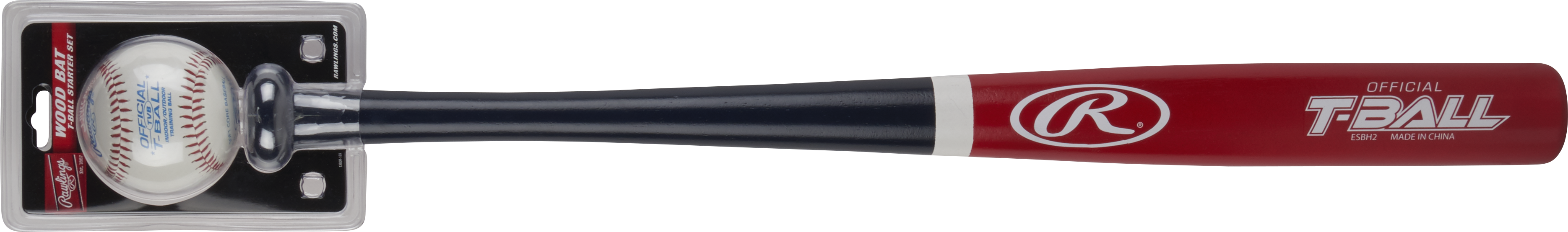 Rawlings 25-Inch Youth T-Ball Wood Bat-Ball Combo - 25 In