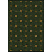 Mariner's Tale 3'10" x 5'4" area rug in color Emerald