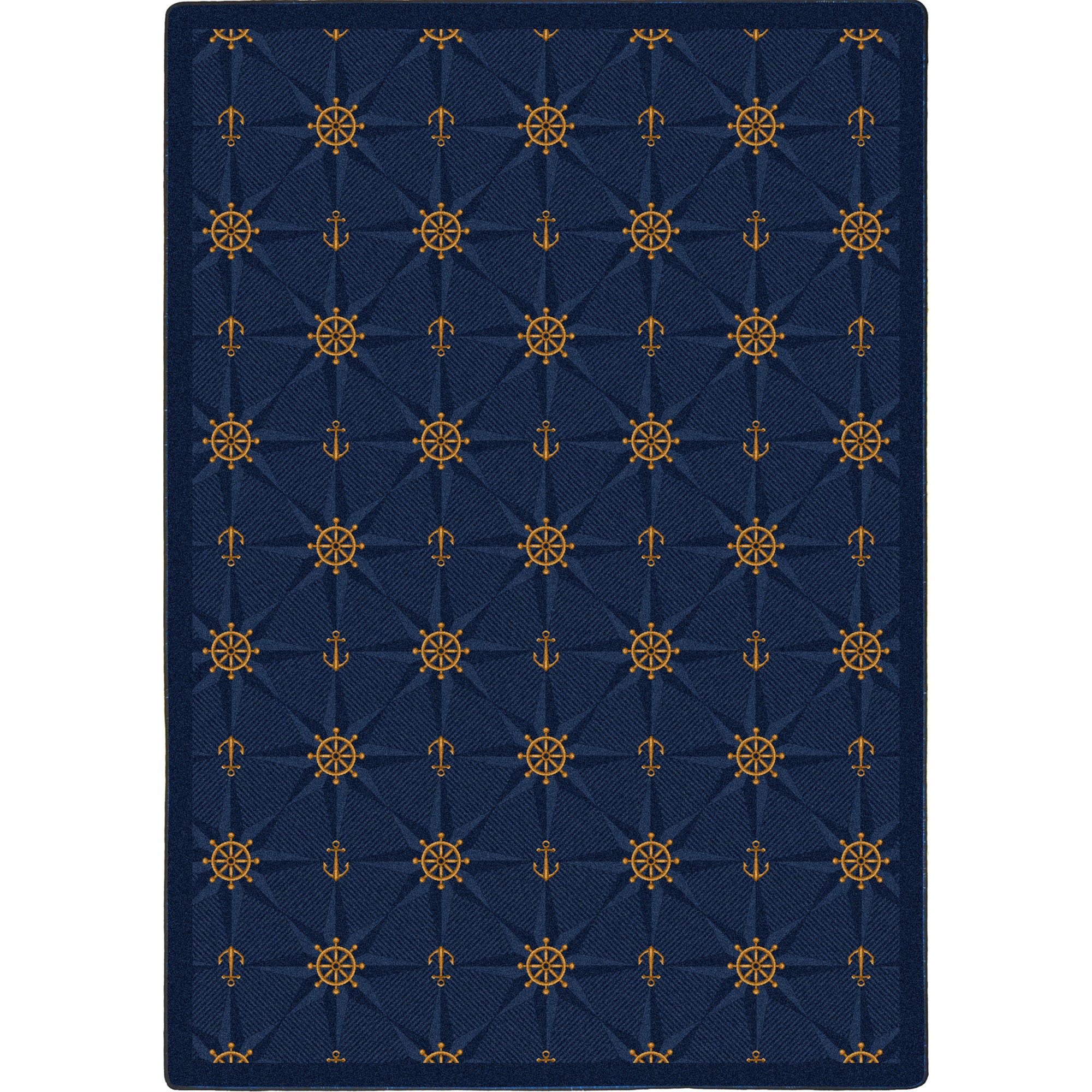 Mariner's Tale 3'10" x 5'4" area rug in color Navy