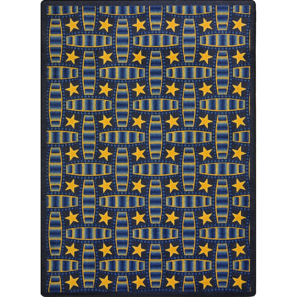 Marquee Star 5'4" x 7'8" area rug in color Blue