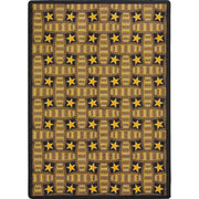 Marquee Star 10'9" x 13'2" area rug in color Chocolate