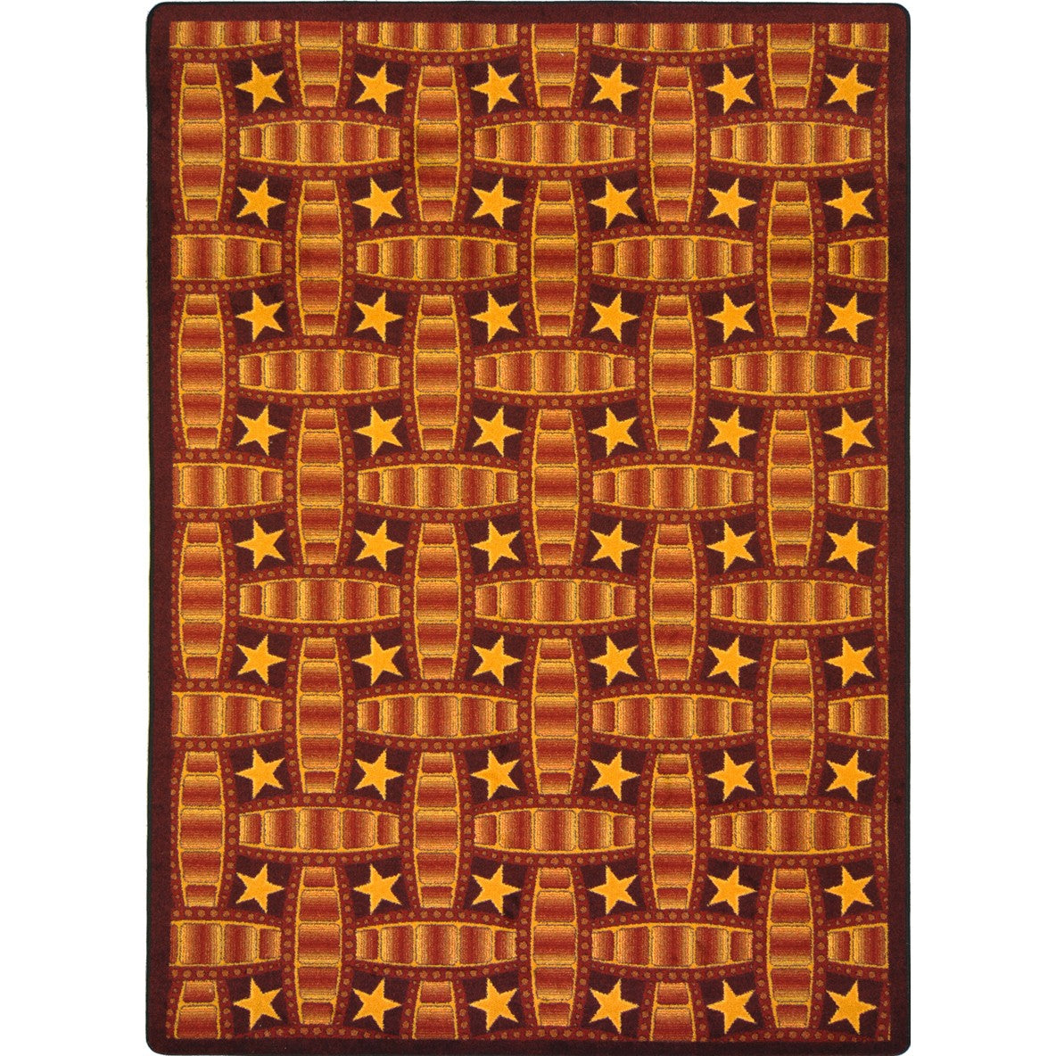 Marquee Star 5'4" x 7'8" area rug in color Red