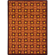 Marquee Star 7'8" x 10'9" area rug in color Red