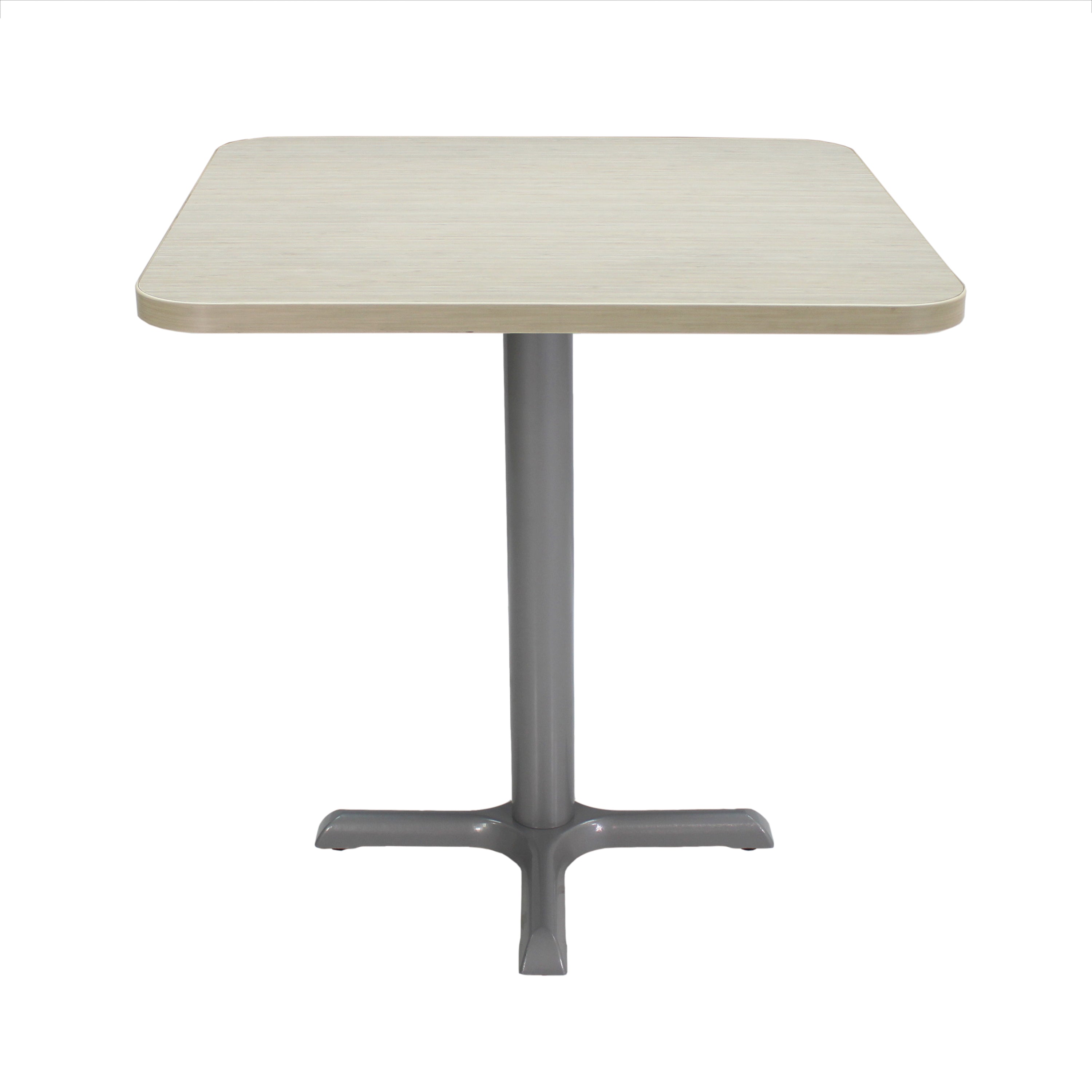 30" x 30" Square Cafe Bistro Table - Asian Sand/Silver