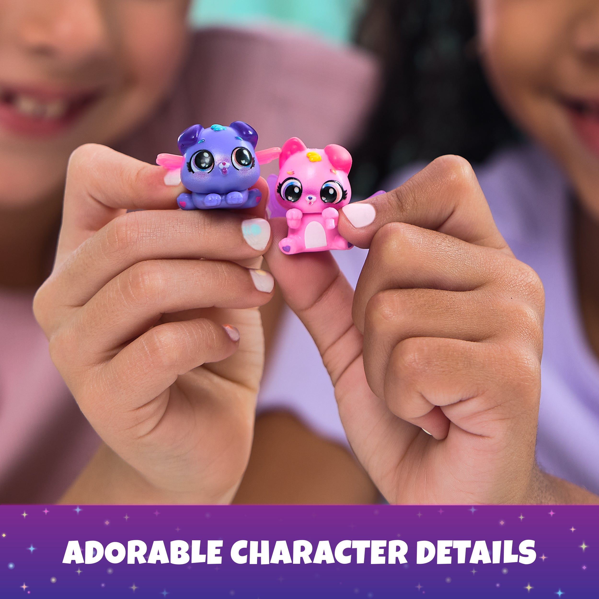 Hatchimals Alive, Neon Rainbow Bestie Pool Party with 2 BFF Figures in Color Reveal Eggs, 14 Accessories, Kids Toys for Ages 3 and up