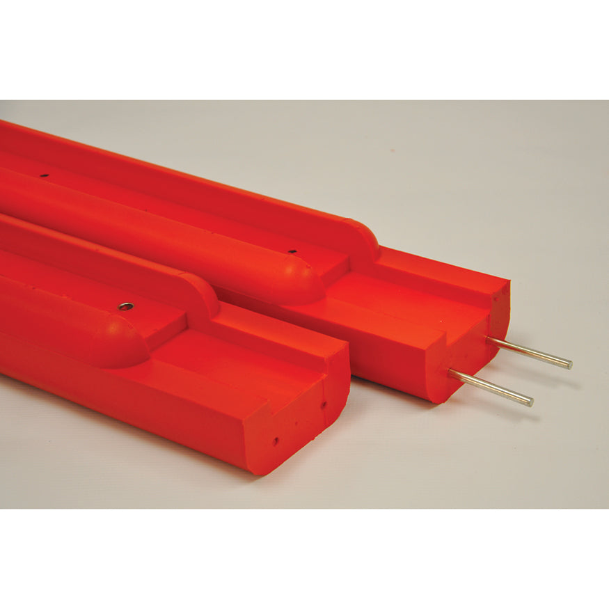 Edge Padding - Bolt-On - Safe-Pro  (72 in. Backboard) (Scarlet Red) (Indoor)