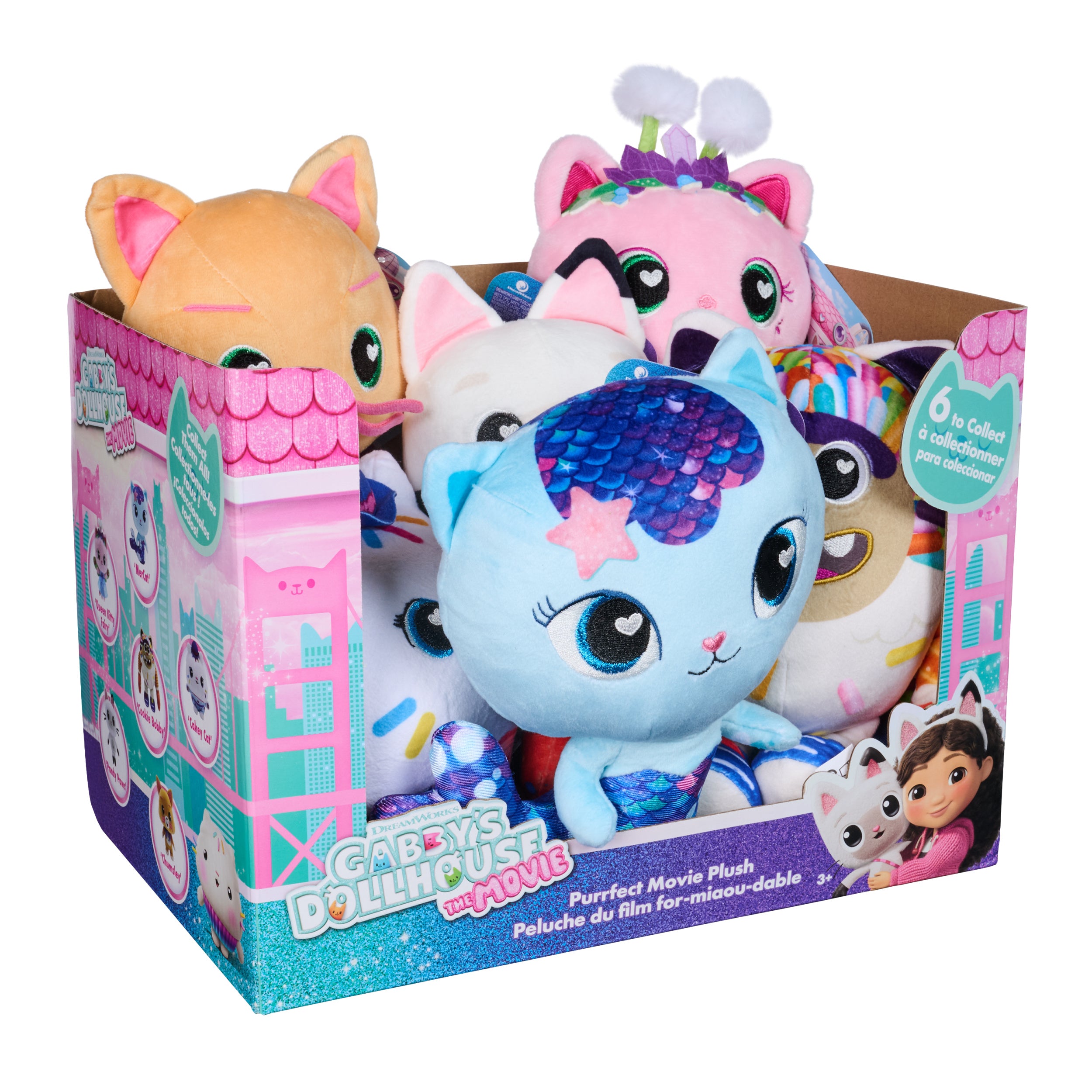 Gabby’s Dollhouse: The Movie Official Plush Toys, Stuffed Animals for Ages 1 & Up, Assorted Styles, 8”