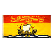 New Brunswick Canadian Province Flag 3x6 ft. Nylon SolarGuard Nyl-Glo 100% Made in USA