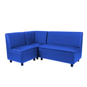 Kid Comfort Collective Modular L-Shaped Seating, 3-Piece Set - Blue