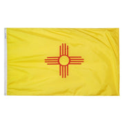 New Mexico State Flag 5x8 ft. Nylon SolarGuard Nyl-Glo 100% Made in USA to Official State Design Specifications.