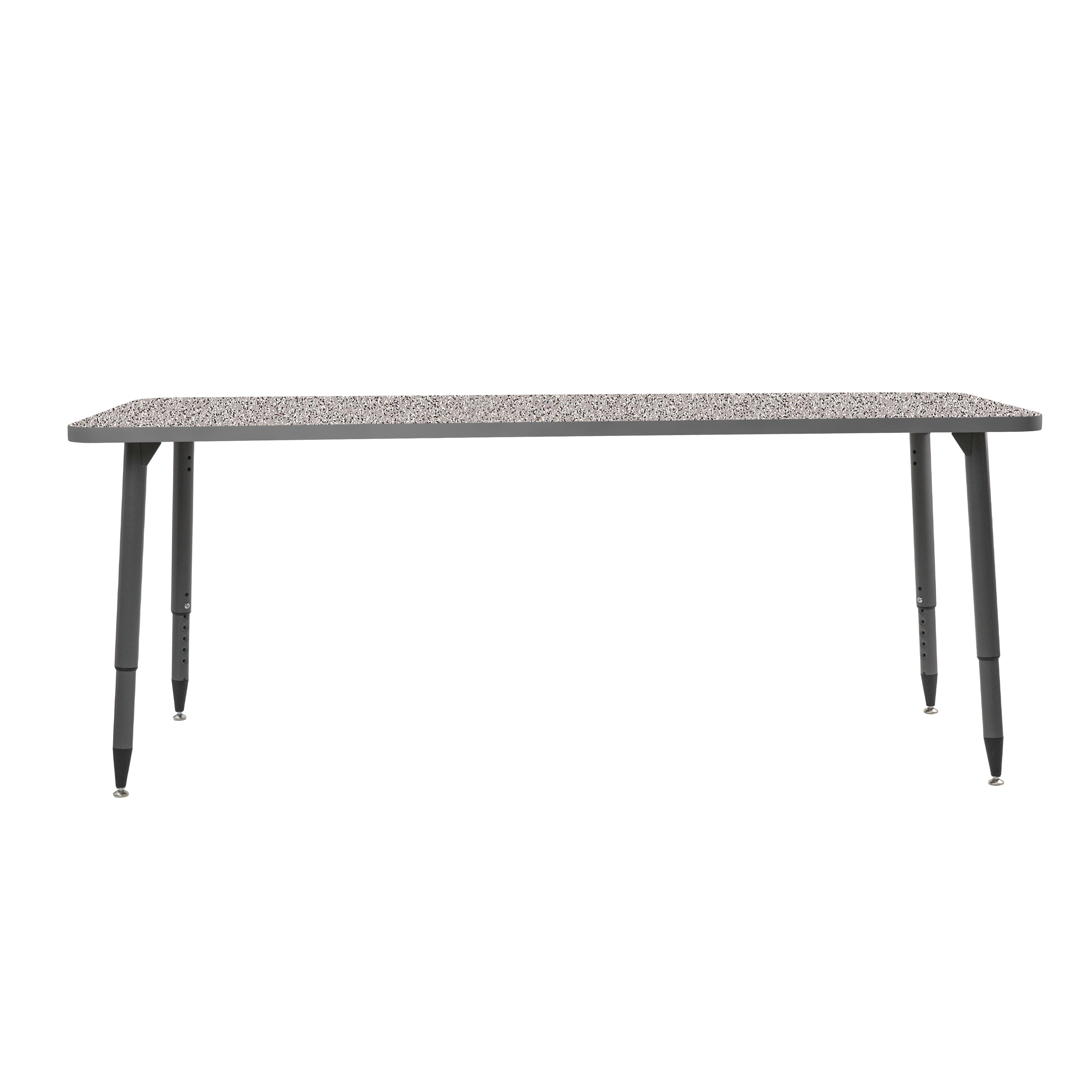 Adapte 30" x 72" Rectangle Activity Table with Adjustable Tapered Legs - Gray/North Sea