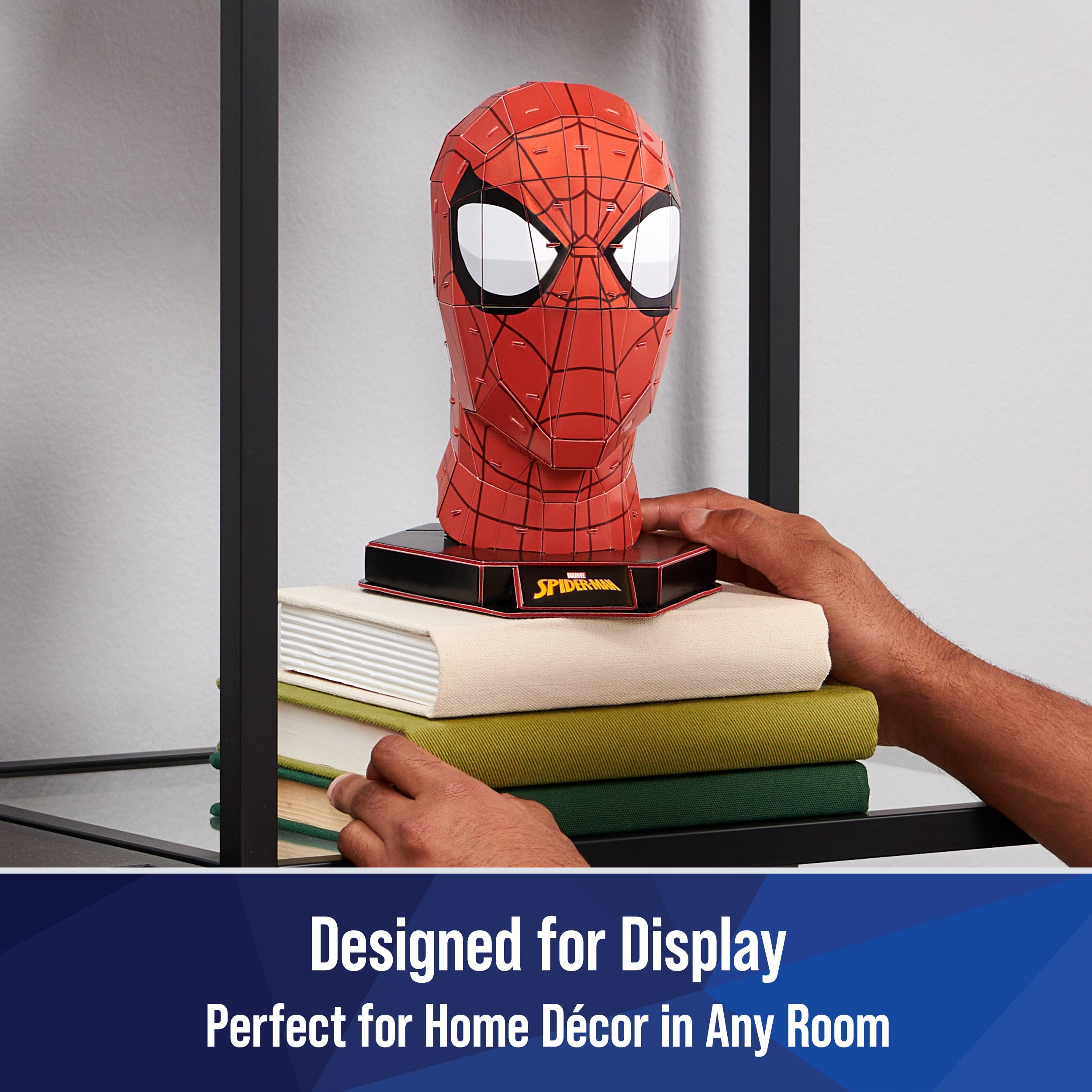 4D Build, Marvel Spider-Man 3D Puzzle Model Kit with Stand 82 Pcs | Spider-Man Desk Decor | Building Toys | 3D Puzzles for Adults & Teens 12+