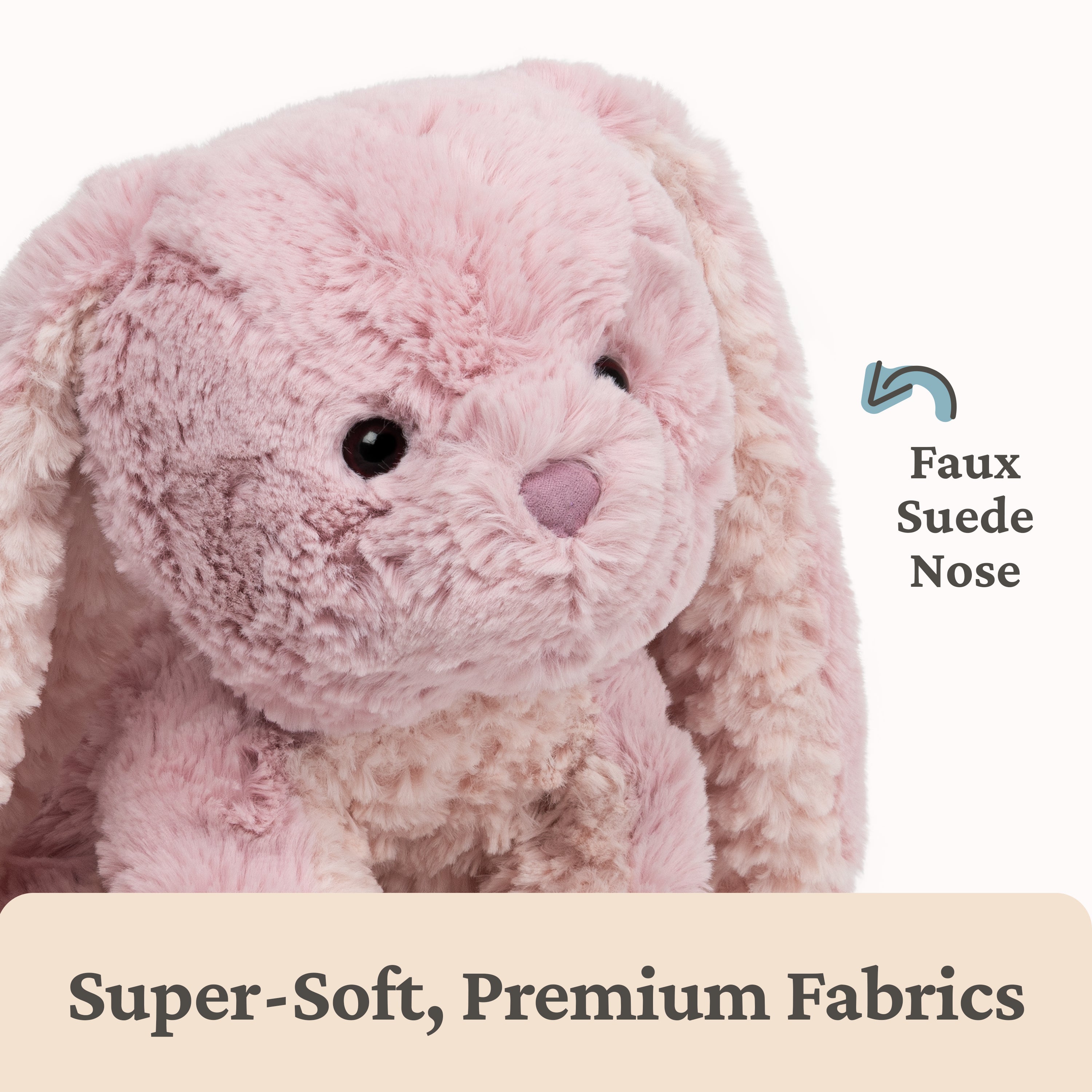 GUND Cozys Collection Bunny Stuffed Animal, Spring Decor, Plush Bunny for Ages 1 and Up, Pink, 10"