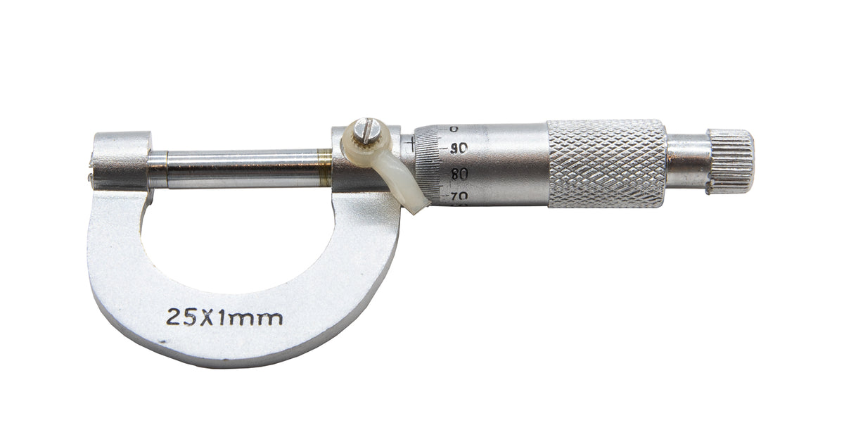 Micrometer Basic Screw Gauge; Measuring Range 0-25mm Metric