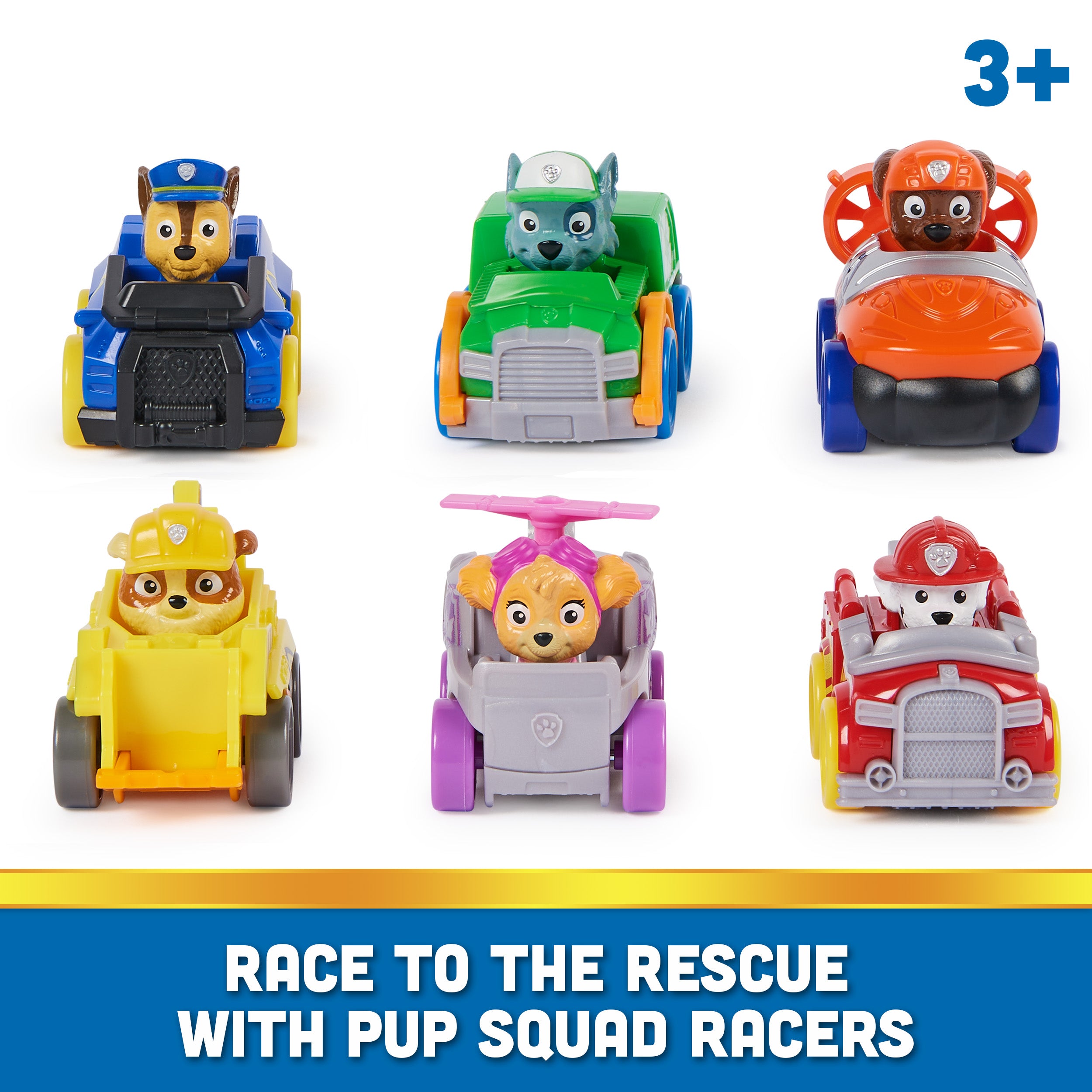 PAW Patrol: Pup Squad Racers, 6-Piece Vehicle Gift Set, Kids Toys for Boys & Girls Ages 3 and Up