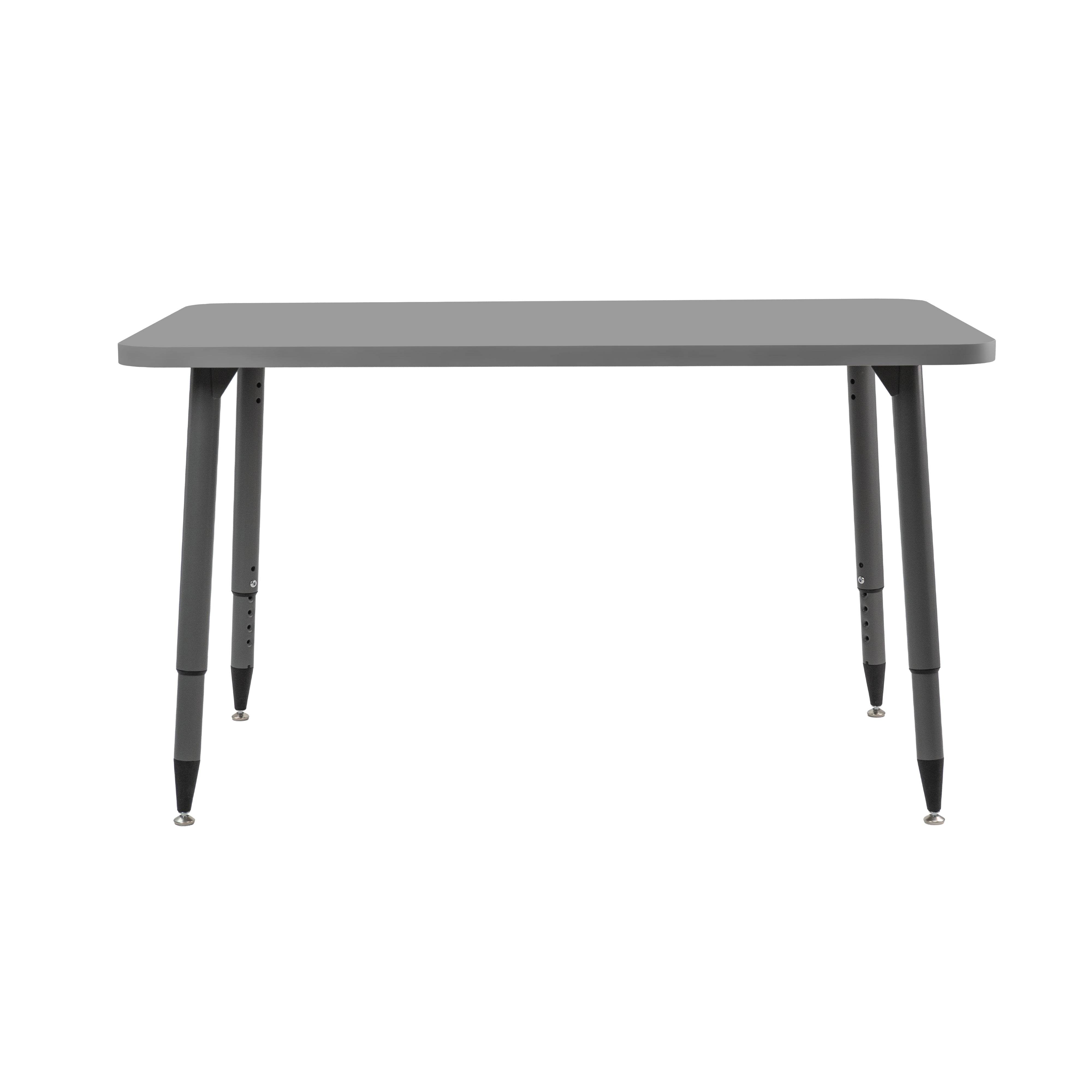 Adapte 30" x 48" Rectangle Thermofused Activity Table with Adjustable Tapered Legs - North Sea/North Sea