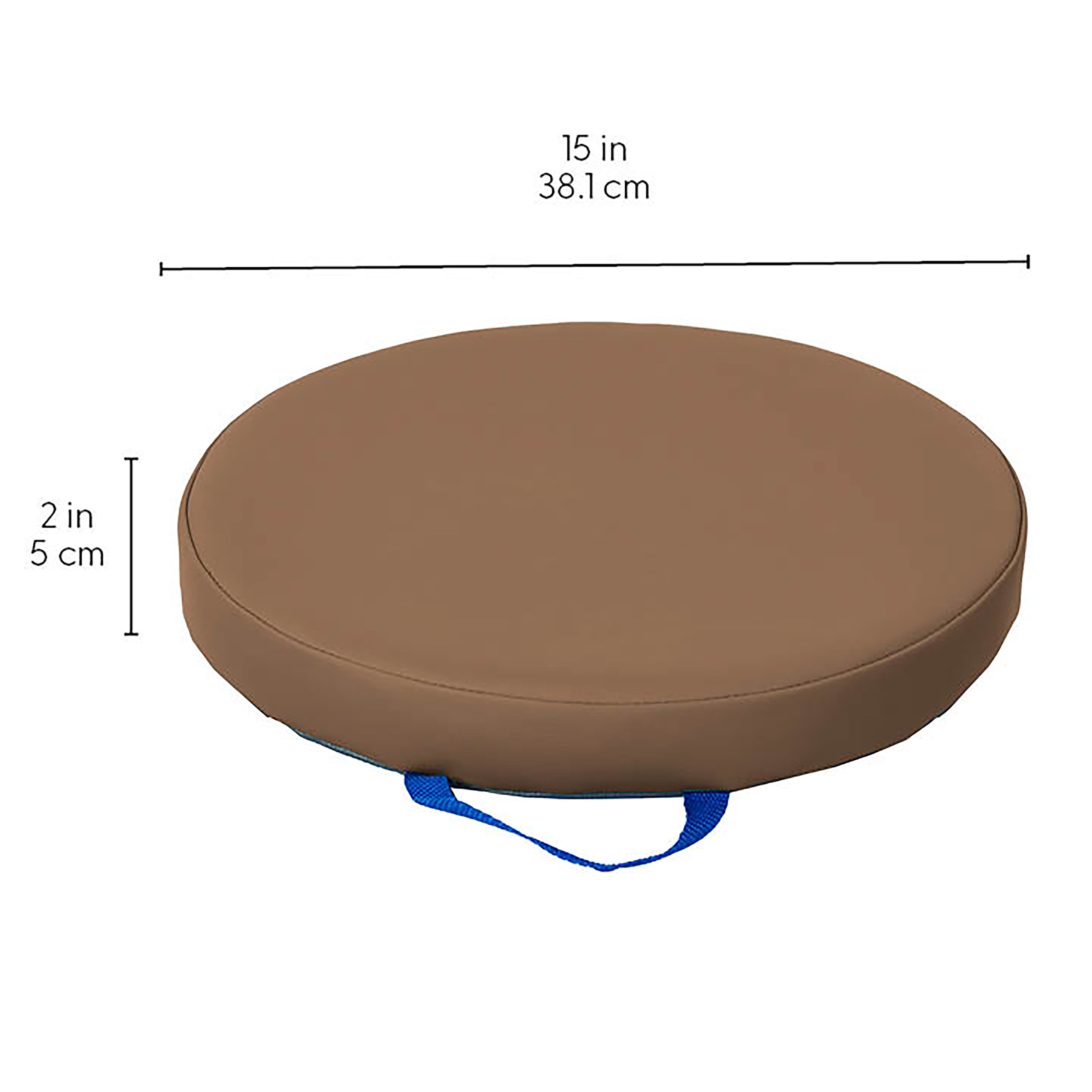 SoftScape 15" Round Floor Cushions, 12-Piece - Earthtone