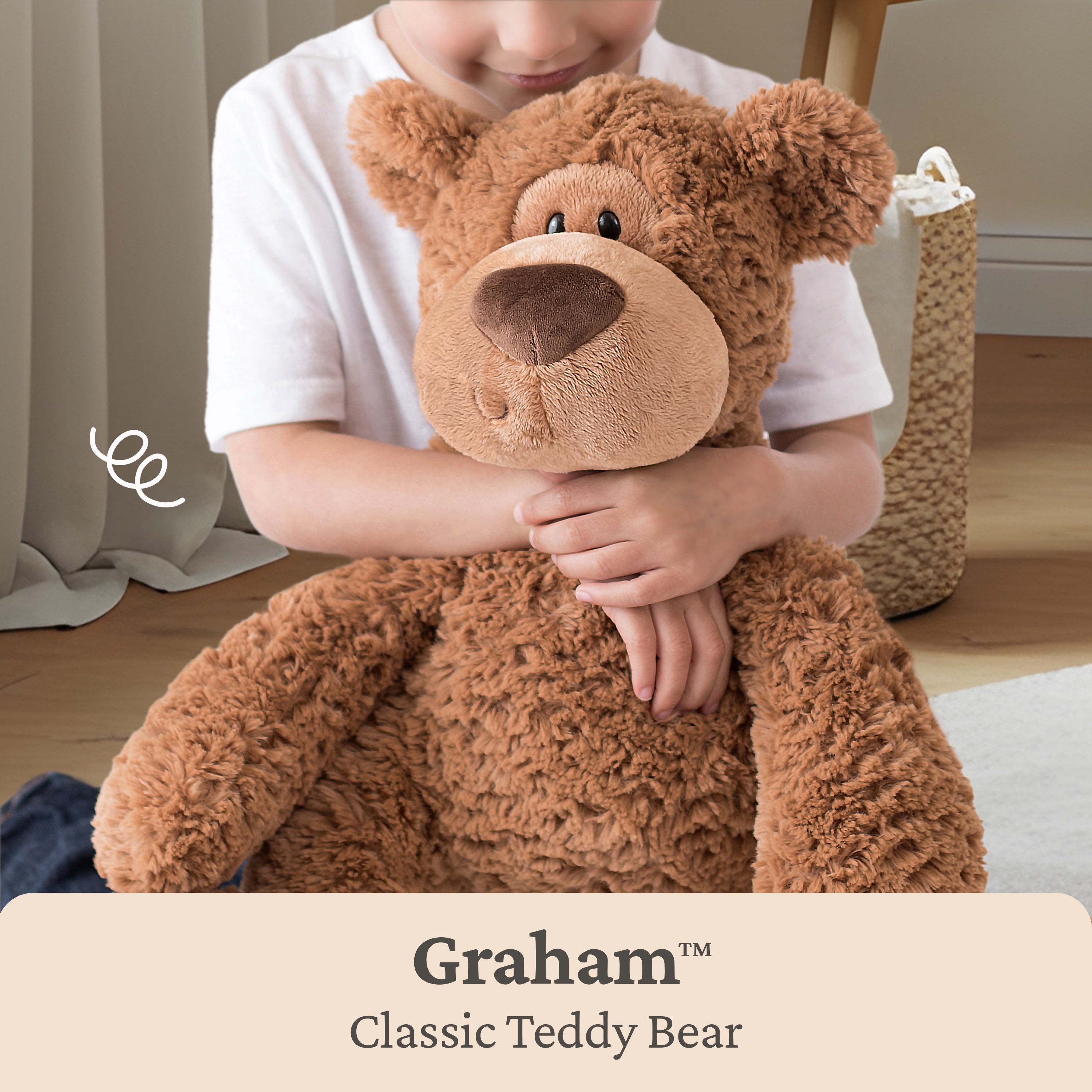 GUND Grahm Teddy Bear, Premium Stuffed Animal for Ages 1 and Up, Brown, 12”