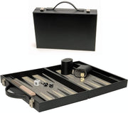 Elegant Black Backgammon Briefcase - Medium
