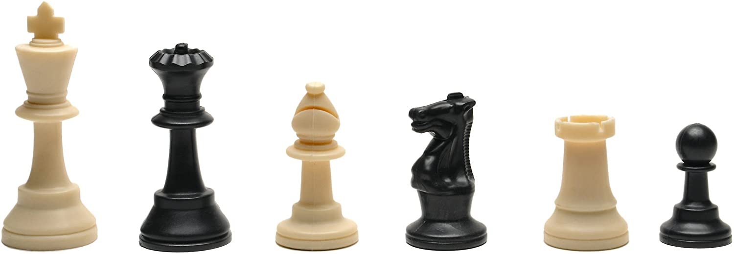 Ultimate Compact Tournament Chess Set with Green Fold-up Board & Triple Weighted Pieces